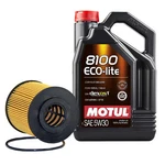 5L Motul 8100 Eco-lite 5W30 Wix Filter Motor Oil Change Kit Api Sp-rc. Fixed Price $52.95.