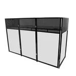 Dj Event Facade Black White Scrim Metal Frame Booth + 23 X73 Flat Table Top Usa. Fixed Price $360.50.