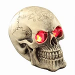 Xgopts Skull Head With Led Light Up Glowing Eyes Night Resin Human Skul.... Fixed Price $28.80.