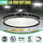 240W Ufo High Bay Shop Adjustable 3000K-4000K-5000K Warehouse Lighting Usa. Fixed Price $67.26.