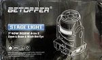 Betopper LM0740 Rgbw 7X40W Moving Head Beam & Wash Stage Light.. Fixed Price $135.00.