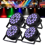4PCS Shehds 18X18W Aluminum Led Stage Light Rgbwa Uv DMX512 Party Dj Disco. Fixed Price $338.00.