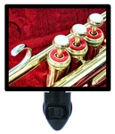 Cornet Decorative Photo Night Light, Valves, Musical Instrument, Horn, Brass. Fixed Price $26.99.
