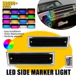 2PCS For 1988 1989-1991 Gmc R3500 V3500 Chevy R2500 Rgb Side Marker Lights. Fixed Price $29.99.