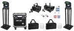 2) American Adj Focus Spot 5Z Dmx Moving Head Lights+case+stands+hazer+fogger. Fixed Price $4857.45.
