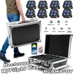 Led 4X25W Rgbwa+uv Battery Powered Wireless Dmx Par Can Dj Uplighting. Fixed Price $259.99.