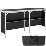 Vevor Trade Show Display Podium Table Counter Stand 77.95"X15.16"X34.65" Folding. Fixed Price $109.99.