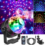 Party Magic Disco Ball Club Rgb Rotating Dj Stage Lights With Remote. Fixed Price $12.99.