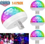 4 Usb Led Mini Voice-activated Ball & Disco Light Strobe Car Atmosphere. Fixed Price $10.62.