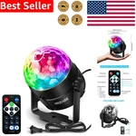 Led Disco Ball Party Lights Sound Activated Remote Control 7 Lighting Modes. Fixed Price $24.99.