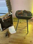 Halloween Prop Fitco Bloody Pit Barbecue Set. Insanely Rare! Lights Up, No Audio. Fixed Price $169.00.