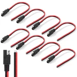 Bates- Sae Connector Cable, 12 Inch, 8 Pack, 14 Awg, Pin Single Plug Quick Dis. Fixed Price $10.09.