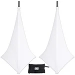 Prox X-SP3SC-BLX2 White Triple Sided Dj Tripod Speaker Stand Stretch Cover Bag. Fixed Price $117.99.