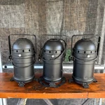 Set Of 3 Aluminum Canister Theater Spot Lights Dj Stage Lighting Black. Fixed Price $124.99.
