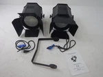 Djxfli 6 In 1 Led 200W Cob Stage Lights With Barn Doors, Pack. Fixed Price $248.13.