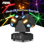 Paidun 120W Led Rgbw Double Head Rotation Beam Moving Laser Dj Light Strobe. Fixed Price $119.20.