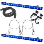American Dj Eco Uv Bar Linear Led Light W/ DMX512 Cable, Clamps & Harness. Fixed Price $602.81.