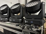 Lot Of (3) Elation ZW37 Led Moving Head Beam Wash Effect W/MOVEZ-01 Road Case. Fixed Price $3400.00.