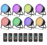 Betopper 8-PACK Led Par Stage Lights 54X3W Rgb Dmx Dj Wash W/ Remotes New. Fixed Price $99.99.