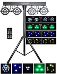 Complete Professional 4-PAR Stage Led Lights Dj Band Dmx System & Stand MU-L31A. Fixed Price $199.99.