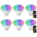 MR16 Led Color Changing Light Bulbs With Remote Control Dimmable 12V 5W 6PK. Fixed Price $21.39.