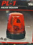 Visual Effects PL1 (red) 7" Police Beacon 15 Watt Light - New In Box. Fixed Price $23.99.