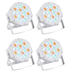 (4) Rockville ROCKPAR50 White Led Rgb Compact Can Dj/club Dmx Wash Lights. Fixed Price $144.80.