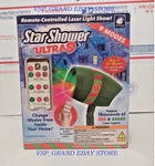 New Star Shower Ultra 9 Pattern Christmas Laser Light Projector With Remote. Fixed Price $24.88.