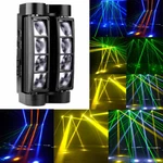 80W Spider Beam Moving Head Stage Lighting Rgbw Dmx 8LEDS Disco Party Lights. Fixed Price $129.99.