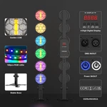 350W Retro COB+168RGB Led DMX512 Dj Stage Party Lighting Strip Show. Fixed Price $169.99.