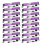 16 Pack 40W Led Glow Black Light Uv Ultraviolet Bar With Switch Plug 6FT Cord. Fixed Price $160.00.