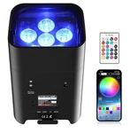 Luces Holdlamp 6X18W Rgbwa+uv Rechargeable Dj Effect Light Remote Dmx Wifi. Fixed Price $129.99.