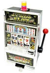 Slot Machine Coin Bank Jumbo Flashing Lights Jackpot Sounds Powertrc Casino. Fixed Price $89.99.