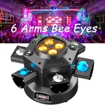 200W Led 6 Arms Bee Eye Stage Moving Head Light Beam Laser Dj Disco Party Bar Us. Fixed Price $119.69.