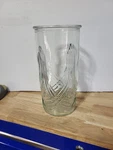 Vintage 1970'S Hoosier Glass Clear Heavy 1+ Lb 9.5" Ribbed Flower Vase 4102. Fixed Price $6.00.