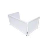 Prox Xf-ttfw White 6 Feet Tabletop Frame Dj Facade With Black And Scrims. Fixed Price $162.90.