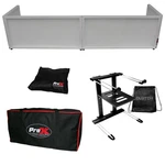 White Trim 6FT Table Dj Facade Scrim With Black Laptop Stand. Fixed Price $220.40.