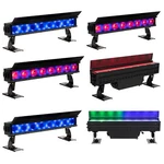 (6) American Adj Electrapix Bar 8 Pak Dmx Rgbal+uv Lights W/ Flight Case. Fixed Price $6499.00.