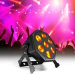 Led Glamopar Lighting, 7X12W Stage Light, Rgbwauv 6IN1 Color Mixing, Strobe E.... Fixed Price $101.03.