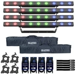 Chauvet Dj Colorband Q3BT Ils Bluetooth Wash Lights 4 Pack With Bag. Fixed Price $1237.85.