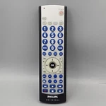 Philips Universal Remote Control CL035A Tv Vcr Sat Cbl Silver Oem Genuine Tested. Fixed Price $8.43.