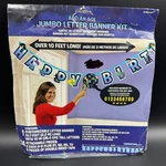 Birthday Party Banner Disco Ball Jumbo Letter Kit Amscan Add Age. Fixed Price $6.36.