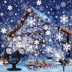 Christmas Snowflake Projector Laser Light Led Snowfall Landscape Xmas Decor Lamp. Fixed Price $51.02.