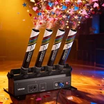 Vevor 4-SHOT Electric Confetti Cannon Machine Dmx / Remote Control Party Effect. Fixed Price $143.99.
