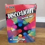 Vintage 90S Ball Of Lite 360 Rotating Disco Light Tabletop Works. Fixed Price $44.95.