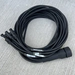 Lex Socapex Soco 19 Pin To 11 Ft 6 Channel Powercon TRUE1 Female Breakout Cable. Fixed Price $350.00.