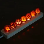 Anime-inspired Crystal Ball Night Light With Wooden Base Glass Ambient Desk Lamp. Fixed Price $39.99.