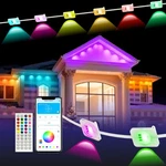 100FT Permanent Outdoor Lights,rgb Eaves With App Control Remote,diy IP65. Fixed Price $109.99.