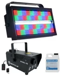 American Adj Jolt Panel FX2 Rgbw Smd Led Dmx Strobe/wash Light + Fog Machine. Fixed Price $1049.99.
