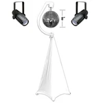 Eliminator Lighting EM8 8" Mirror Ball Package W Stand, Motor, Scrim & Pinspo.... Fixed Price $258.40.